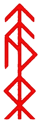 Vykyng red bind rune
